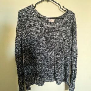 Black & White Knit Sweater